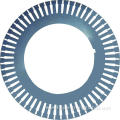 Motor rotor lamination with high quality